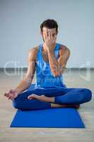 Man performing yoga