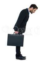 Businessman holding briefcase