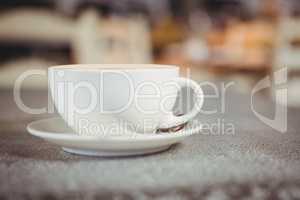 Close-up of coffee cup on a table