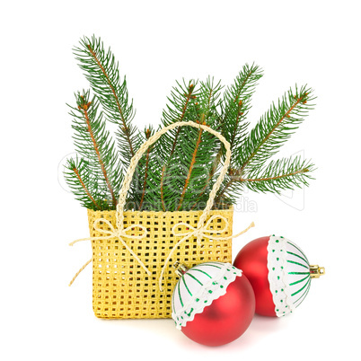 Christmas decoration isolated on white background