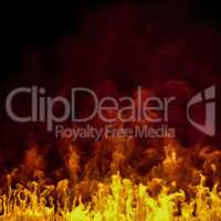 3d - realistic fire background