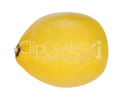 yellow raw lemon isolated