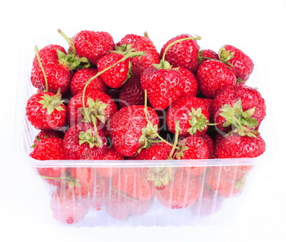 many Strawberry in plastic container