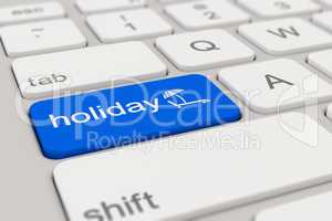 keyboard - holiday - blue