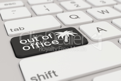 keyboard - out of office - black