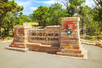Entrance to the Grand Canyon National Park