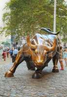 Charging Bull sculpture in New York City