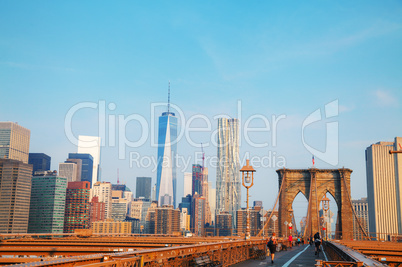 Brooklyn bridge in New York City