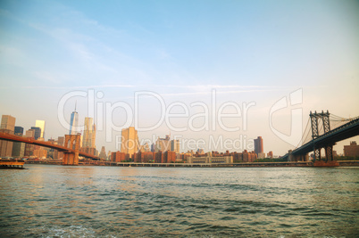 Lower Manhattan cityscape