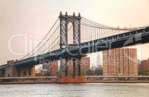 Manhattan bridge in New York City