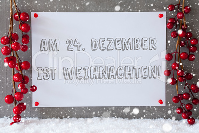 Label, Snowflakes, Decoration, Weihnachten Means Christmas