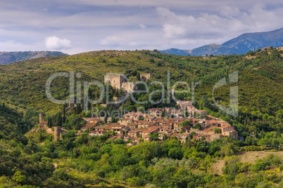 Castelnou - old village Castelnou in France