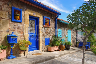 kleine Häuser in Collioure in Frankreich - small houses in Collioure in France