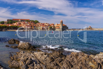 Collioure in Frankreich - the town Collioure in France