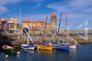 Collioure in Frankreich - the town Collioure in France