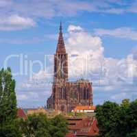 Kathedrale in Strassburg im Elsass - Strasbourg cathedral in  Alsace