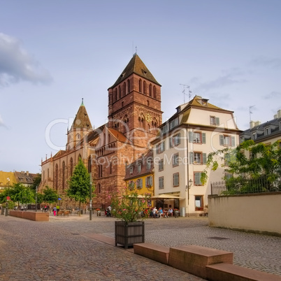 Strassburg Thomaskirche im Elsass - Strasbourg church St. Thomas in  Alsace