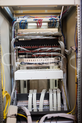 Open locker of rack mounted server