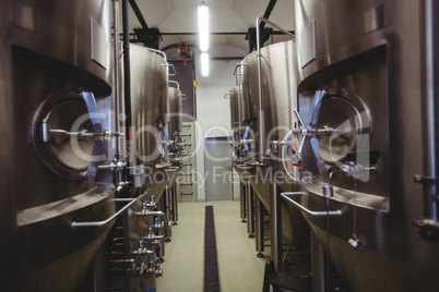 Manufacturing equipment in brewery