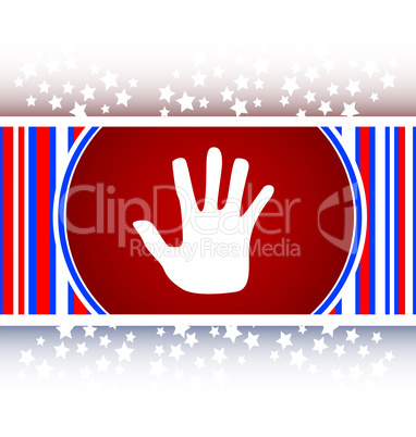 hand icon on web button