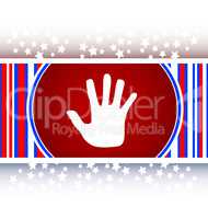 hand icon on web button