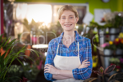 Portrait of female florist smiling