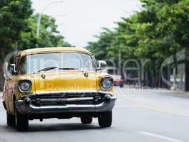 amerikanischer Oldtimer in Havanna auf Kuba