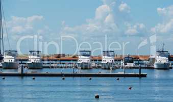 Hochseeangelboote im Hafen von Varadero, Kuba