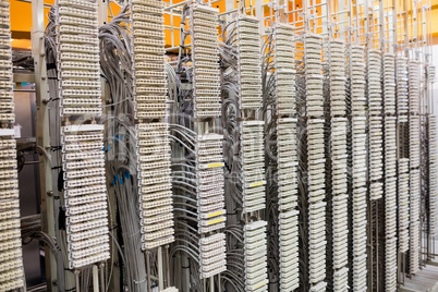 Row of servers rack