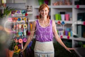 Portrait of female florist smiling