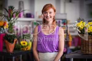 Portrait of female florist smiling