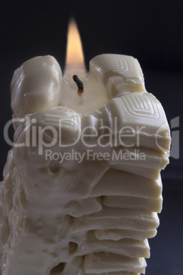 White chocolate candle