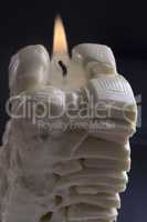 White chocolate candle