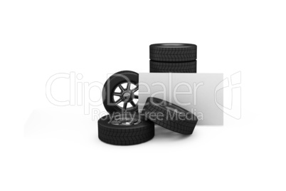 Row of tyres