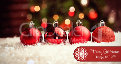 Composite image of banner merry christmas