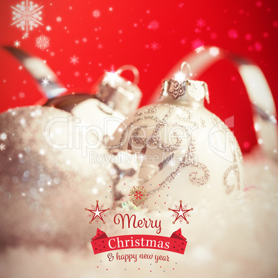 Composite image of christmas card