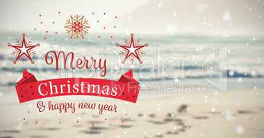 Composite image of christmas card