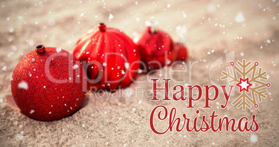 Composite image of christmas card