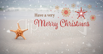 Composite image of christmas card