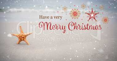 Composite image of christmas card