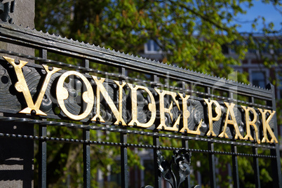 Vondelpark in Amsterdam