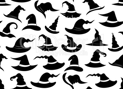 Seamless witch hats