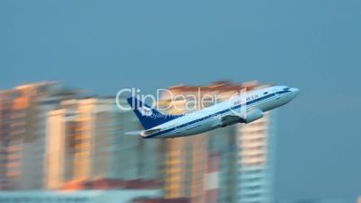 passenger plane takeoff