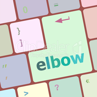 elbow button on computer pc keyboard key