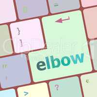 elbow button on computer pc keyboard key