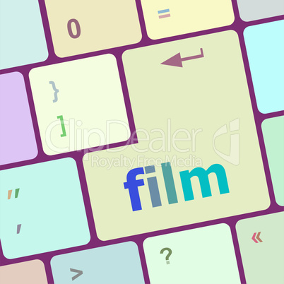 film button on computer pc keyboard key