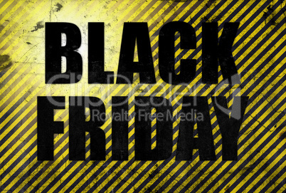 Black Friday sale poster in grunge style