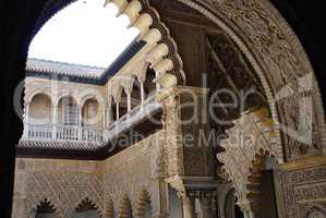 Courtyard of the Maidens in the Alcázar of Seville