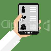 Patienteninformationen auf dem Smartphone