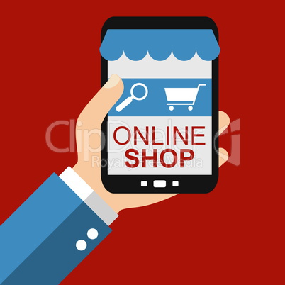 Online Shop auf dem Smartphone